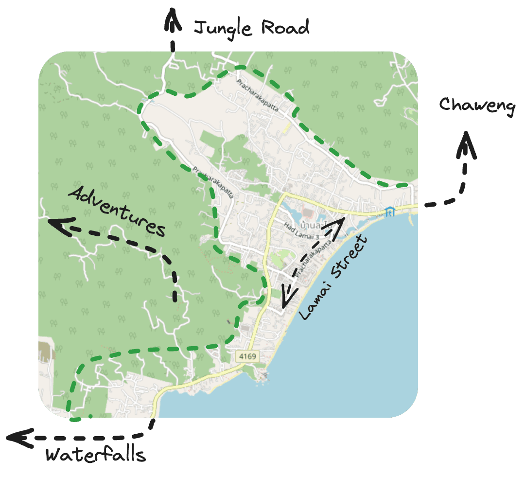 Lamai Map